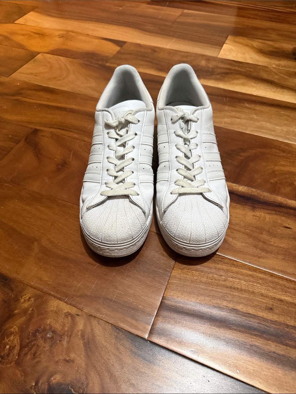 adidas White Men’s Classic Shell Toe Sneakers
